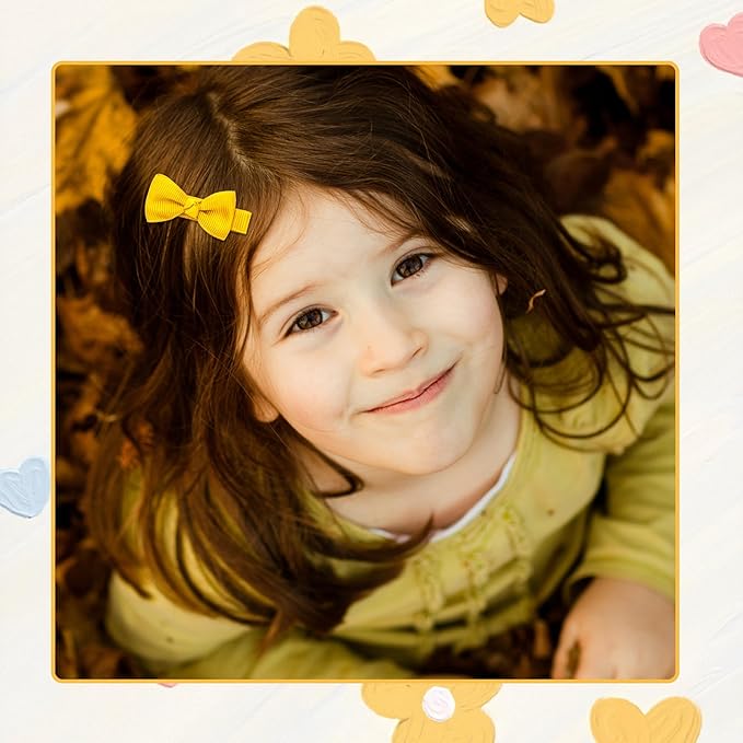 Hair Bows and 1.8" Alligator Clips Set: 60PCS Fully Lined Hair Accessories for Girls, Toddlers, and Teens (30 Colors in Pairs)