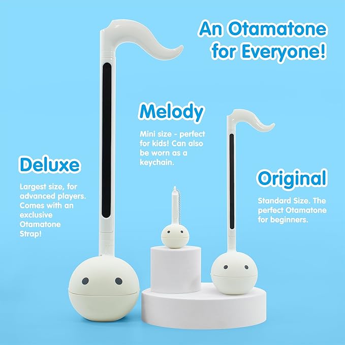 Otamatone Melody Series Japanese Electronic [Mini Size] Musical Toy [11 Pre-Programmed Songs] Portable Synthesizer from Japan by Maywa Denki [English Instruction], Blue