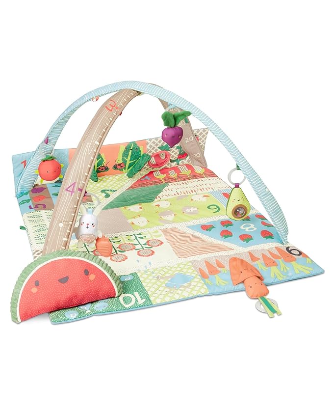 Skip Hop Baby Gym, Farmstand Grow & Play, Green & Baby Musical Toy Set, Farmstand, Berry Cute Band