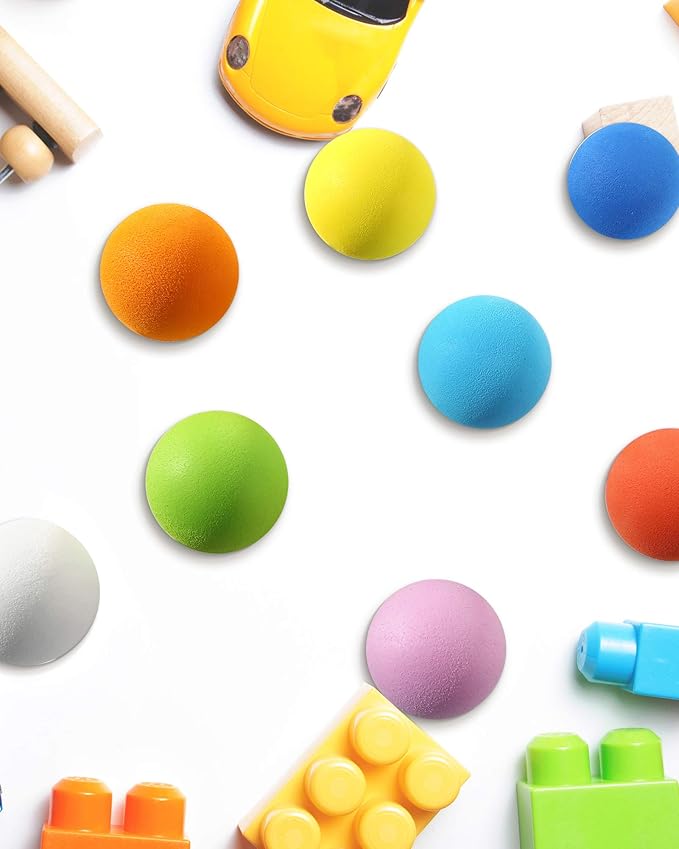 Pllieay 2.4 Inch Soft Foam Balls, Lightweight Mini Indoor Toys Play Balls for Safe Fun, Birthday Party for Boys and Girls