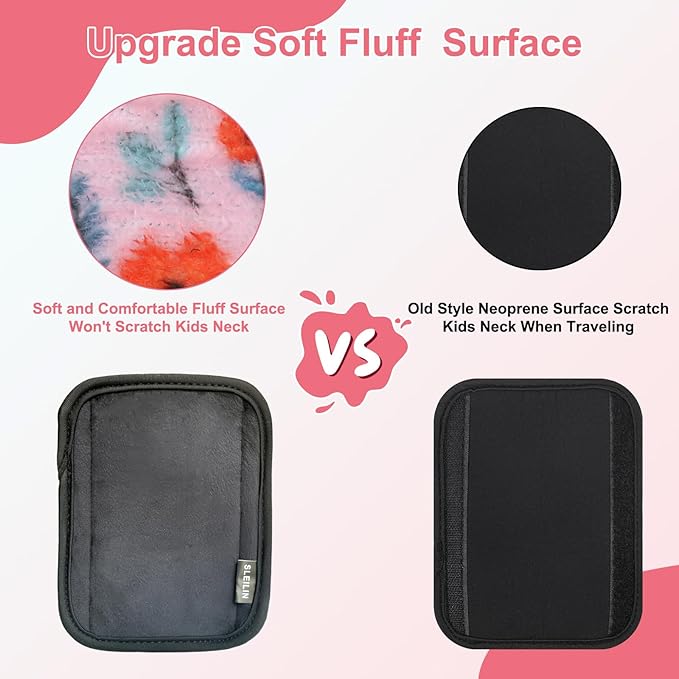 3 Pcs Car Seat Straps Shoulder Pads Suit for Kids : Ultra-Soft Child Car Seat Strap Covers, Kids Car Seat Strap Pads, Cute Plush Printed Seat Belt Covers, Hip Support, for Pushchair, Baby Stroller