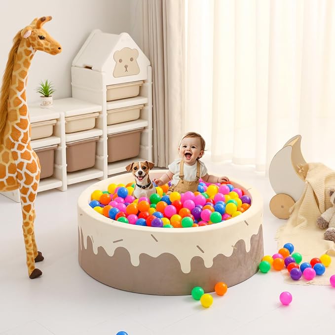 GOGOSO Ball Pit Balls for Toddlers Dogs Baby Boys Girls 2.2Inch Plasticball Toys for Kid Play Tent Birthday Slides Party Decor 50 100 170 200 500 1000