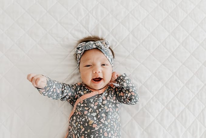 Copper Pearl Baby Bows: Stylish Headbands for Baby Girls, Premium Soft and Stretchy Baby Headbands, Perfect for Newborns, Trendy Designs - Gemini