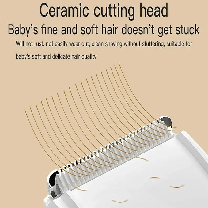 Kids Quiet Hair Clippers - Quiet Baby Hair Clippers, Baby Hair Clippers | Waterproof USB Rechargeable Cordless Haircut Kit, Cordless Rechargeable Hair Clipper, Childrens Silent Hair Clippers