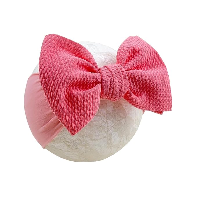 Baby Girl Headbands Nylon Bow Hair Accessories for Newborn Infants Toddlers (Y08, FZ)