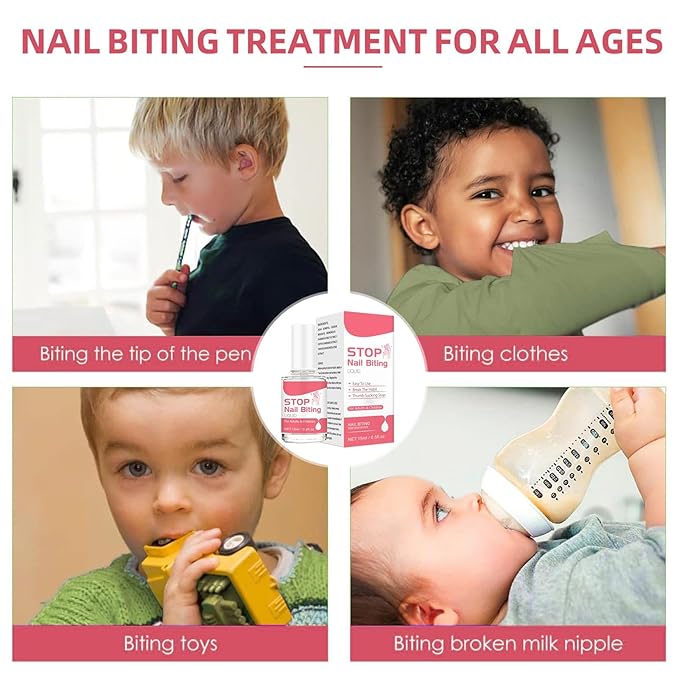 Nail Biting Stopper - 15ml Biting Polish, Bitter Tasting Nail Protection Solution for Kids & Adults