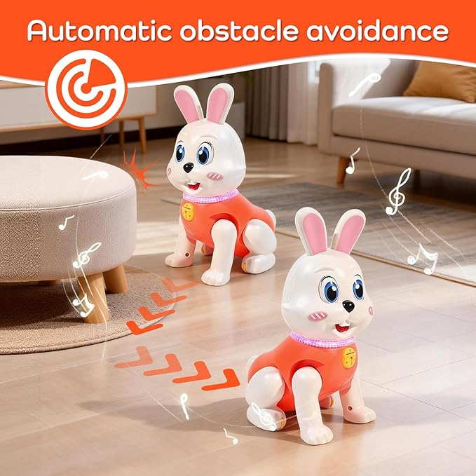 Crawling Baby Toys, Fun Tummy Time Toy for Toddlers with Music and Light, Interactive Walking Moving Sensory Toys for Infant Baby Girls and Boys, Birthday Gifts for Kids Boy Girl 3 4 5 6 7 8 Years