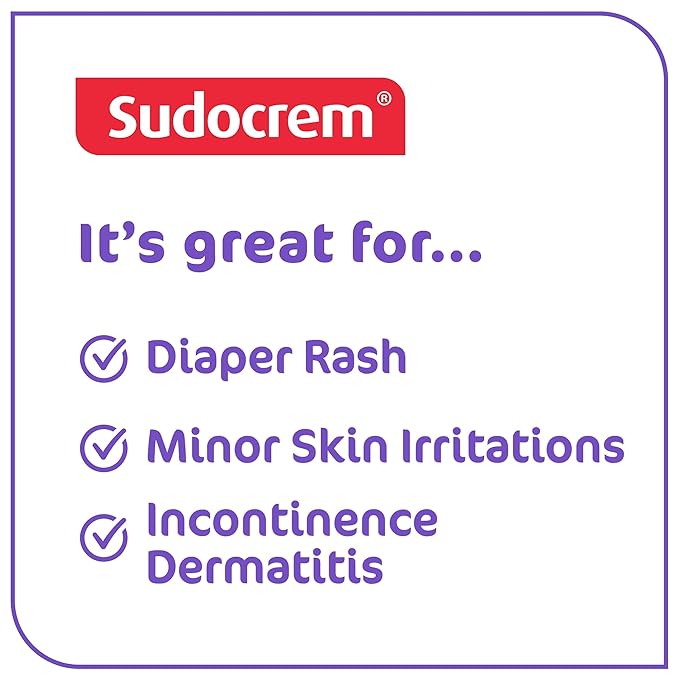 Sudocrem Diaper Rash Cream for Baby's Skin, Triple Action Diaper Rash Paste that Soothes, Treats and Protects, 15.29% Zinc Oxide Cream - 14oz (400g)
