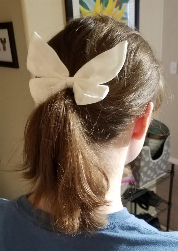 4 PCS Sailor Bow Hair Clips for Kids Girls Women Linen cotton Hair Bow Alligator Clips Baby Toddler Girl Mom Hair Accessories (Gold Autumn)