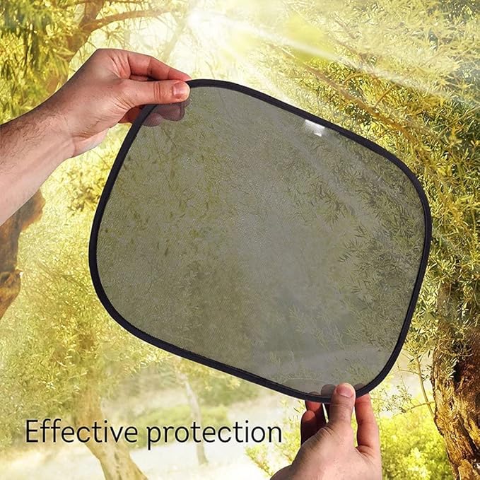 Harrier Hardware Baby & Passenger Side Window Cling Sun Shade, 4-Pack (20 x 12 inches)