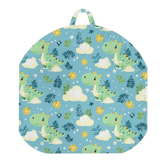 Cartoon Dinosaur and Cloud Newborn Lounger Pillow Cover Lounger Cover for Boys Girls Comfy Fit Infant Lounger for Baby, Infant Removable Slipcover Stain and Scratch Resistant