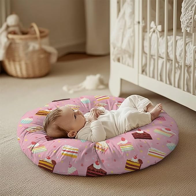 Cake Newborn Lounger Cover Removable Protector Cover for Infant Lounger Pillow, Soft Snug Fitted Baby Lounger Slipcover Easy to Use and Dustptoof