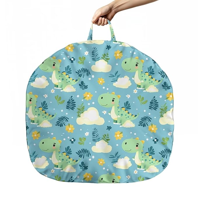 Cartoon Dinosaur and Cloud Newborn Lounger Pillow Cover Lounger Cover for Boys Girls Comfy Fit Infant Lounger for Baby, Infant Removable Slipcover Stain and Scratch Resistant