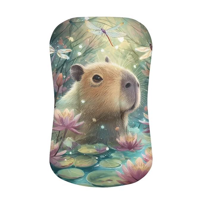 Capybara Snuggle Me Lounger Cover for Baby Boys Girls Newborn Lounger Pillow Covers Soft Breathable Infant Nest Slipcover 31.5'' x 21.3''