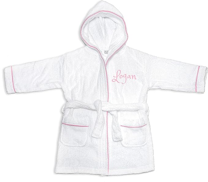 PERSONALIZED Baby Bathrobe -Toddler Bath robe Custom Monogram Embroidered Terry Robe