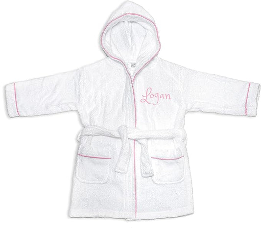 PERSONALIZED Baby Bathrobe -Toddler Bath robe Custom Monogram Embroidered Terry Robe
