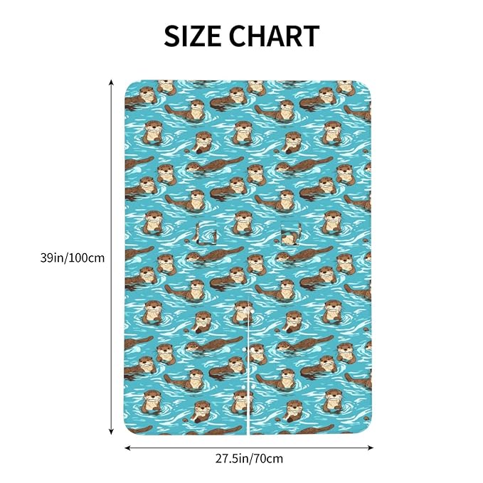 Ocean Adorable Otters Baby Car Seat Canopy Nursing Cover for Newborn Car Seat Breastfeeding Covers Blanket Newborn Shower Gift