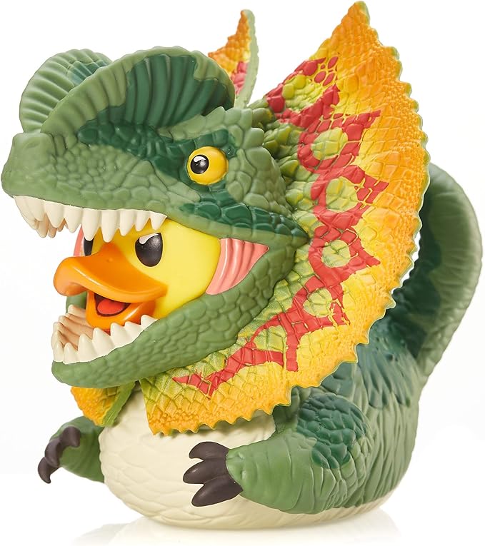 TUBBZ Boxed Edition: Jurassic World Rebirth - Dilophosaurus Cosplaying Rubber Duck Vinyl Figure