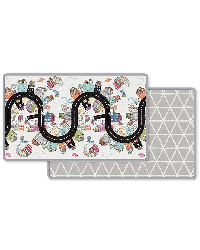 Skip Hop Baby Play Reversible Foam Floor Mat, Vibrant Village, 86" X 52",