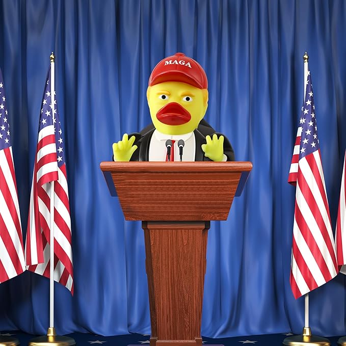Large President Rubber Duck, 3.5 inch Patriotic Duck for Jeep Ducking, Jeep Duck Bath Toy for Election, Memorial Day 2025 Gifts for Kids Adults Car Dashboard Decorations