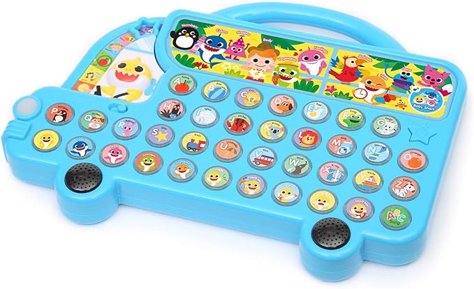 Pinkfong Baby Shark ABC Alphabet Bus & Sing-Alongs 10-Button Sound Book Bundle | Baby Shark Toys & Books | Interactive Learning Toys for Toddlers 1–3 | Educational Gifts for Boys & Girls