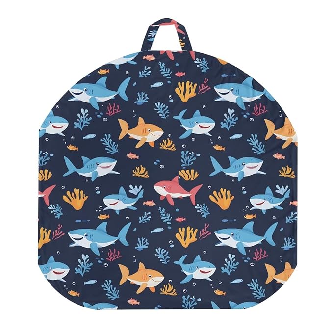 Newborn Lounger Cover, Breathable Newborn Lounger Pillow Cover Soft Lounger Cover for Boys Girls Removable Infant Nest Pillow Slipcover Infant Lounger Cover Shark Design