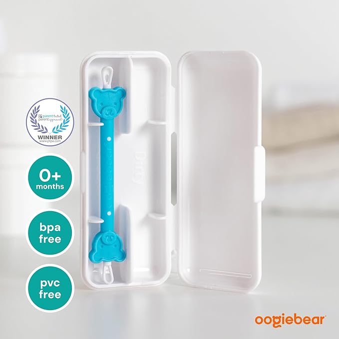 oogiebear: Baby Nose Cleaner & Ear Wax Removal Tool - Safe Booger & Earwax Removal for Newborns, Infants, Toddlers - Dual-Ended - Essential Baby Stuff, Diaper Bag Must-Have, with CASE