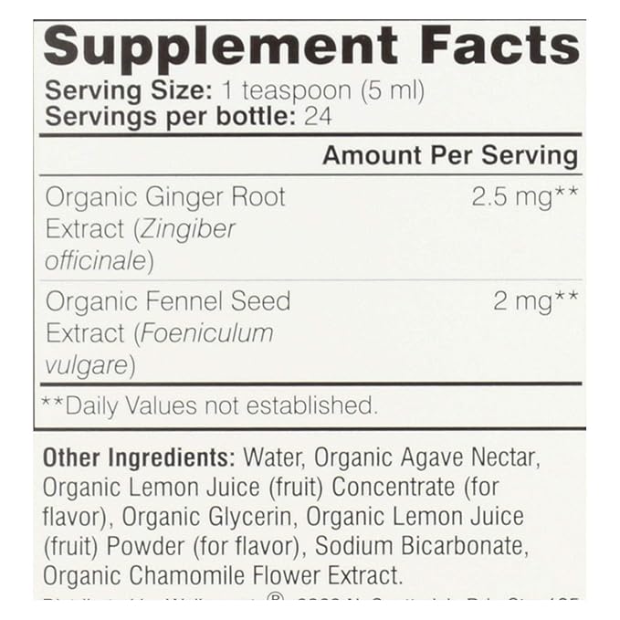 2 Pack Of Wellements Organic Gripe Water For Tummy, 4 Fl Oz (Packaging May Vary)
