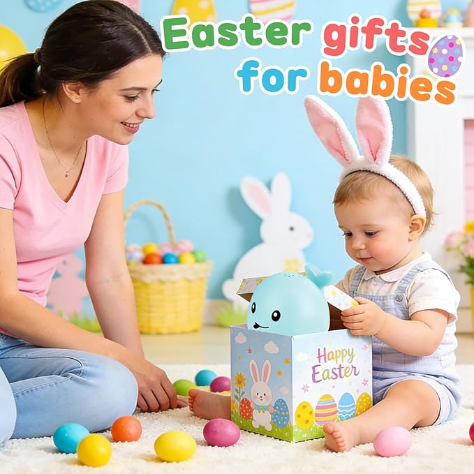 Gigilli Baby Bath Toys, Bath Toys for Kids Ages 1-3, 1 2 3 Year Boy Girl, Easter Basket Stuffers Baby 6-12-18 Months, Light Up Whale Bath Toy Sprinkler Toddler Birthday Bathtub Fountain Pool Water Toy