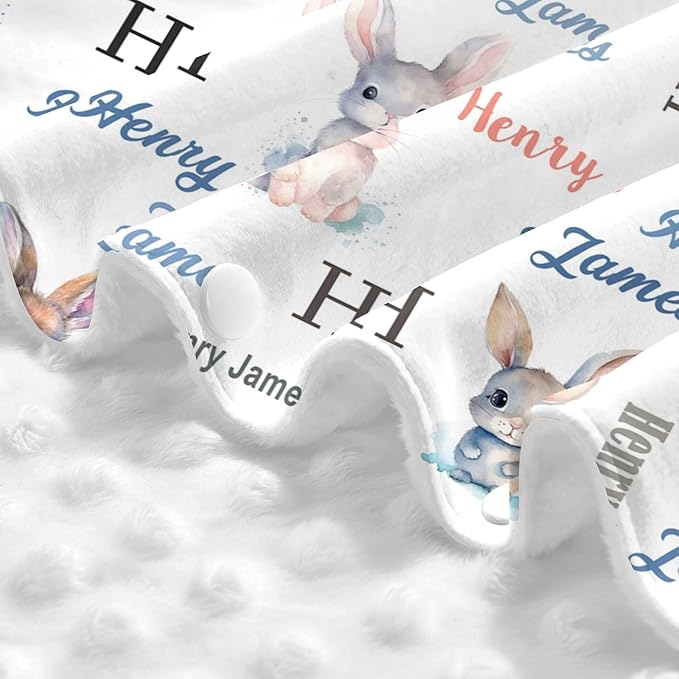 Personalized Winter Baby Car Seat Cover with Name Rabbit Winter Car Seat Cover for Baby Seat or Stroller Custom Infant Car Seat Covers Bunny Minky Blankets Nursing Cover Breastfeeding Scarf