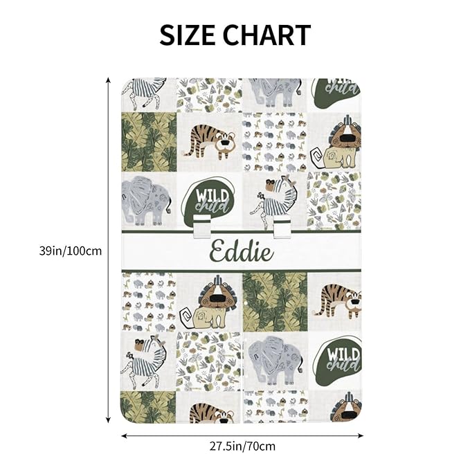 Personalized Baby Car Seat Canopy for Boy Girl, Custom Name Baby Car Seats Covers for Babies, Opening Minky Nursing Breastfeeding Stroller Cover Infant Carseat Canopies for Newborn (Woodland Animals)