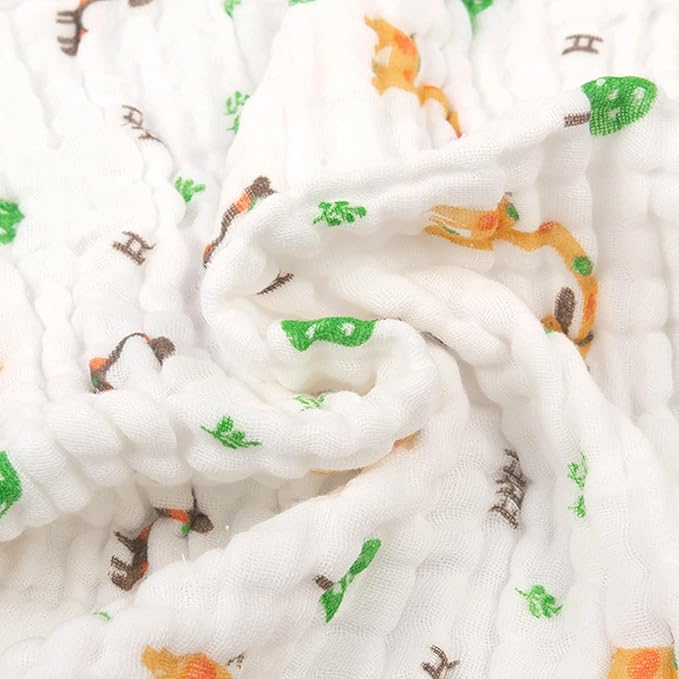babygoal Baby Bath Towel 2 Pack, 100% Muslin Cotton Hooded Towel for Newborn,Toddler,Infant, Absorbent & Hypoallergenic Baby Gift for Boys Girls 35"x35" T0405