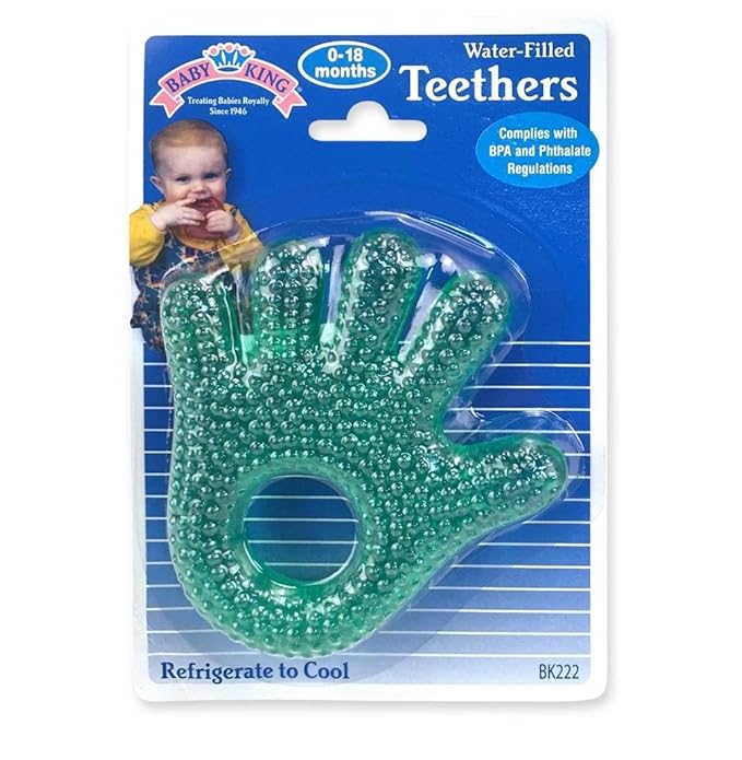 Babyking Water-Filled Hand and Foot Teethers, Assorted Colors, 1 Count