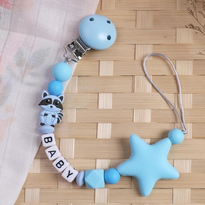 Personalized Pacifier Clip Customized Pacifier Clip with Custom Name Custom Pacifier Clip Holder with Name