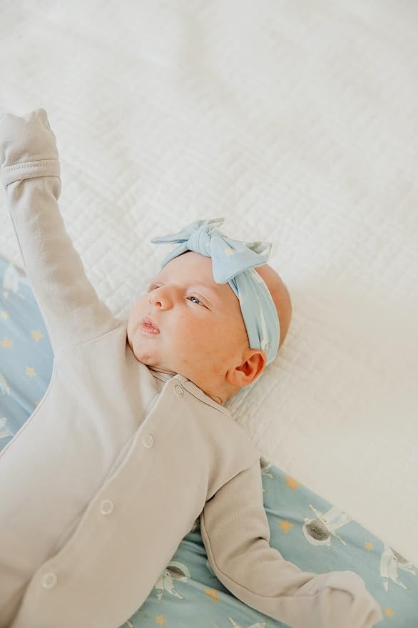 Copper Pearl Baby Bows: Stylish Headbands for Baby Girls, Premium Soft and Stretchy Baby Headbands, Perfect for Newborns, Trendy Designs - Neil