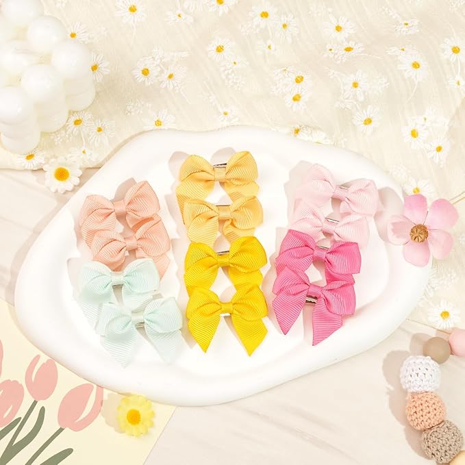 JOYOYO 60 Pieces Baby Hair Bows with Alligator Clips in 30 Pastel Colors, Barrettes and Bows for Baby Girls,Toddlers,Infants(1.8inch)