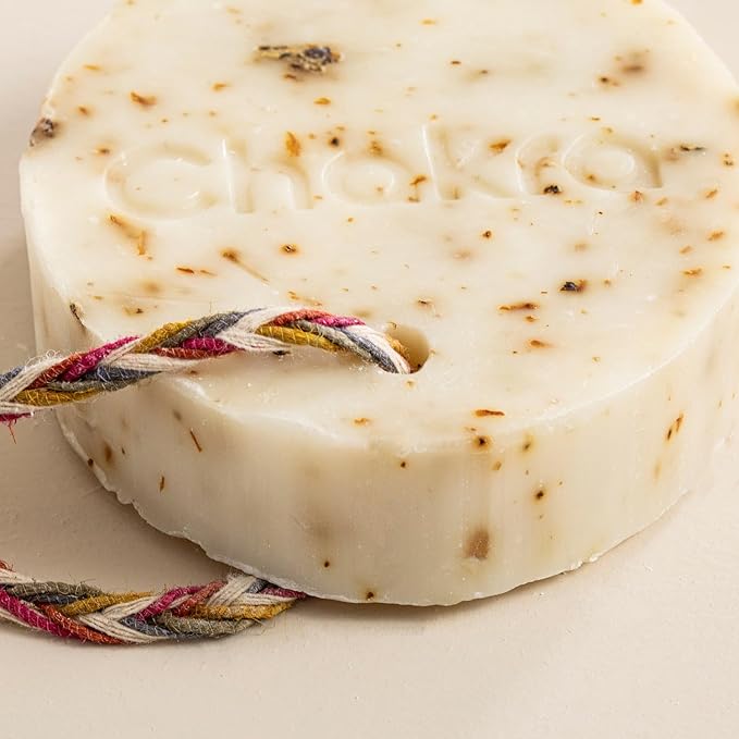 Chakra Natural Tea Tree & Rose Petal Oval Soap 200g