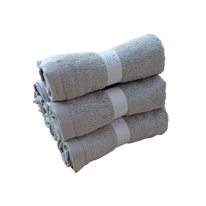 elves Bamboo Viscose Face Cloth - Soft Washcloths for Baby & Adult Sensitive Skin- Organic Wash Clothes 10'' x 10'' - Reusable Makeup Remover Face Towel - Set of 6 (Grey)