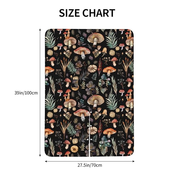 Mushrooms Autumn Leaves Baby Car Seat Canopy and Nursing Cover for Breastfeeding Multi-Use Cover Lightweight Infant Stretchy Carrier Carseat Winter Cover for Newborn Girls Boys