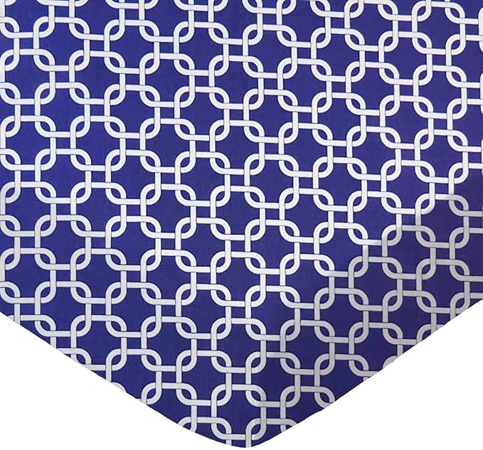 SheetWorld Baby Fitted Playard Sheet 24 x 42 inches, 100% Cotton Woven Sheet, Unisex Boy Girl, Purple Links Made in USA, Compatible with Travel Crib