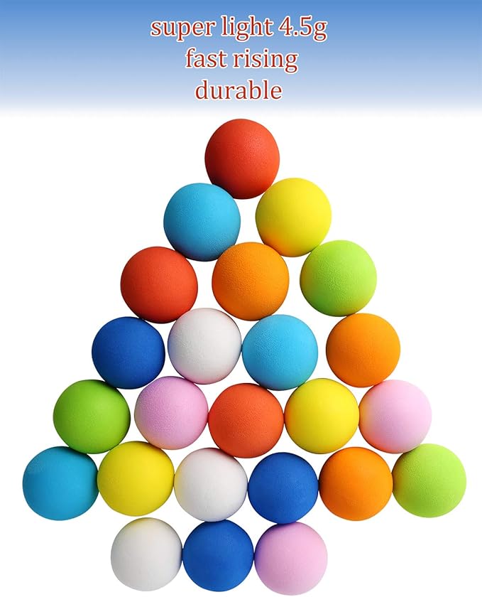 Pllieay 2.4 Inch Soft Foam Balls, Lightweight Mini Indoor Toys Play Balls for Safe Fun, Birthday Party for Boys and Girls