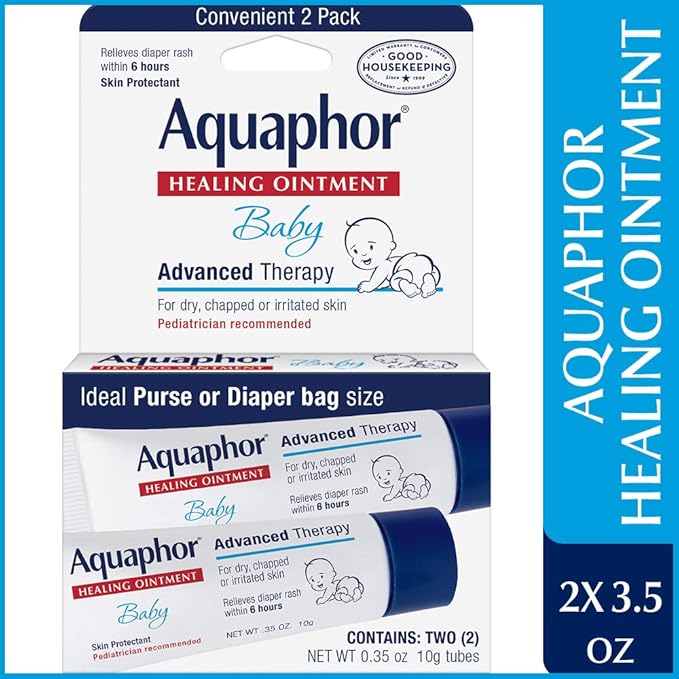 Aquaphor Baby Healing Ointment, Advanced Therapy, 2 Count (Pack of 3)