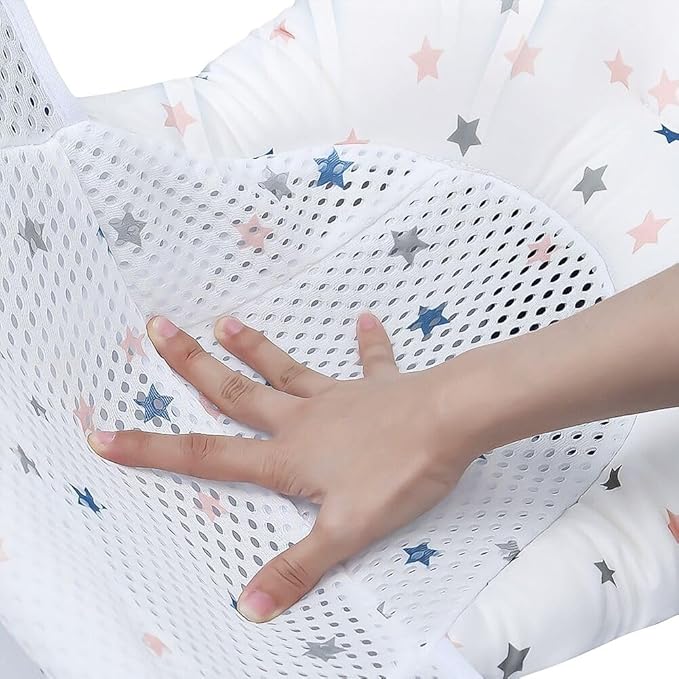 Baby Bath Seat Support Net Soft Infant Bathing Seat Support Mat Suspension Shower Pad Adjustable Non-Slip Newborn Bathtub Sling Mat Baby Sink Bather Tub Shower Net Bathtub Sit Up Mesh 0-6 Month