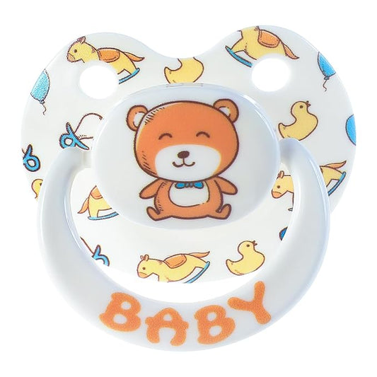 Adult Pacifier Age Regression Stuff: Cute Big Size Silicone Binky for Adults - Large Shield Pici for Sleep