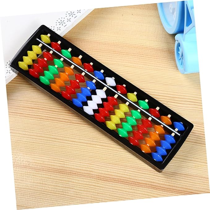 Kids Abacus Math Learning Toy 7.99 Inch Lightweight Beads Counting Tool for Early Math Skills Development and Classroom Use