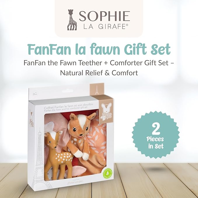 Sophie la Girafe FanFan The Fawn Teether and Comforter Set
