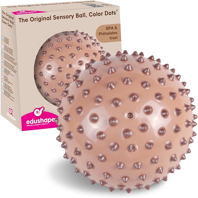 Edushape The Original Sensory Ball for Baby - 7" Baby Ball that Helps Enhance Gross Motor Skills for Kids Aged 6 Months & Up - Vibrant, Colorful and Unique Toddler Ball