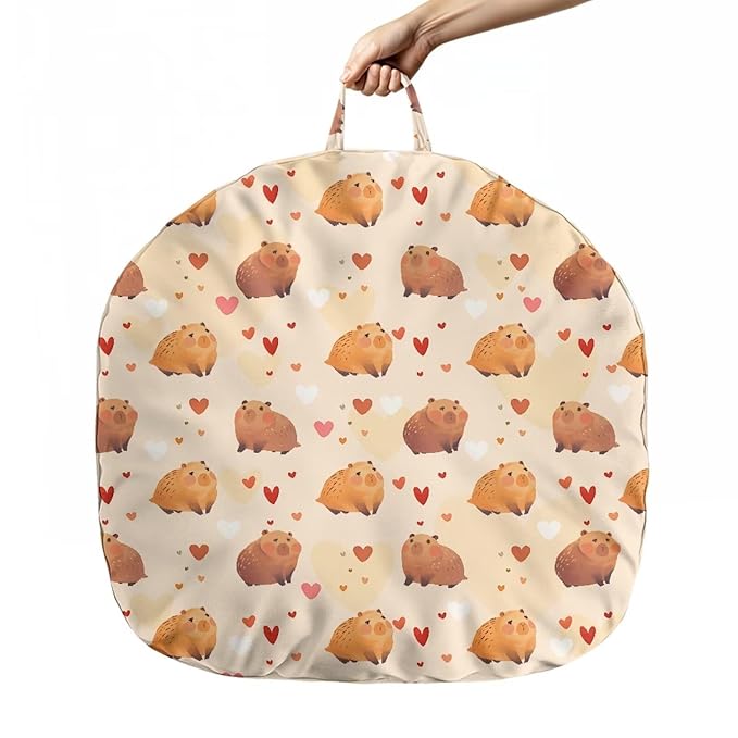 Newborn Lounger Cover, Removable Newborn Lounger Cover Soft Baby Lounger Slipcover Reusable Infant Lounger Pillow Cover for Boys Girls Capybara