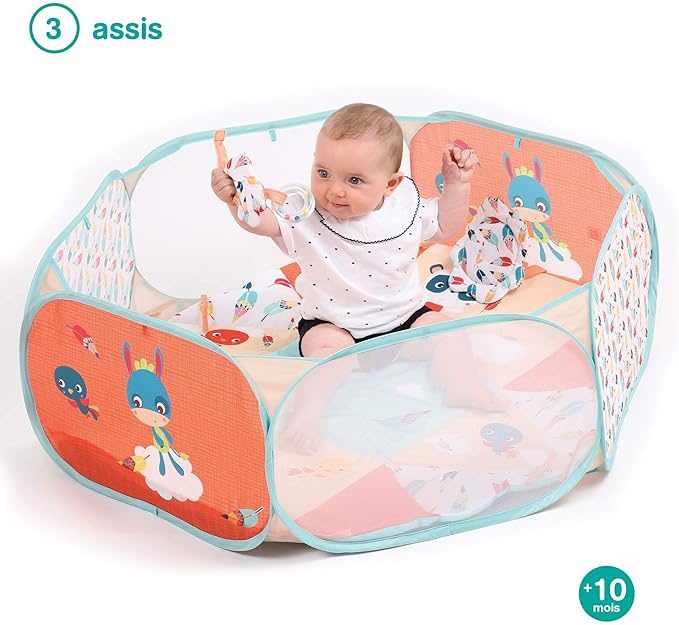 Ludi From Birth Modular - 3 Activity Positions, Play Mat and Play Area-Development of Motor Skills - From 0 Months, 20011, 1 Unit (Pack of 1)