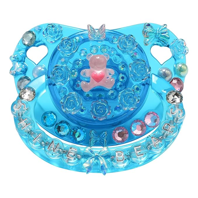 CutiePlusU Adult Sized Pacifier Dummy Crystal DIY Handmade